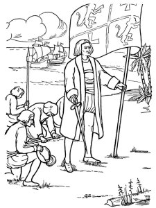 Christopher Columbus coloring page 10 - Free printable
