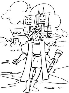 Christopher Columbus coloring page 4 - Free printable