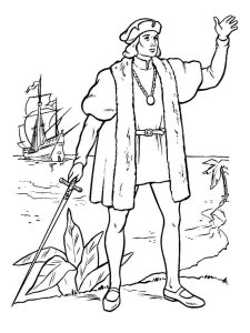 Christopher Columbus coloring page 9 - Free printable