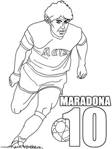 Maradona coloring page 2 - Free printable