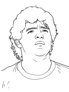 Maradona coloring page 3 - Free printable