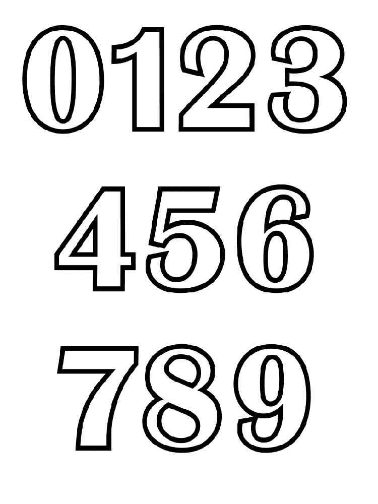 123 Numbers coloring pages Download and print 123 Numbers