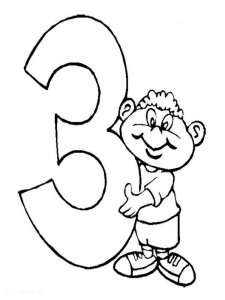 123 number coloring page 40 - Free printable
