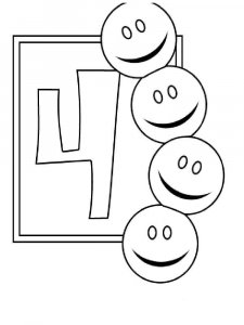 123 number coloring page 8 - Free printable