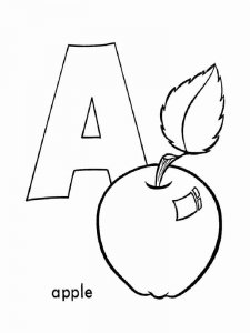 ABC Alphabet coloring page 27 - Free printable