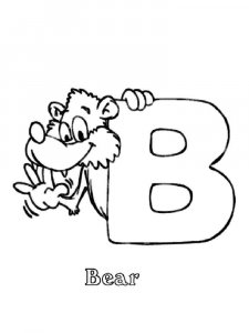 ABC Alphabet coloring page 3 - Free printable