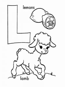 ABC Alphabet coloring page 38 - Free printable