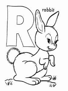 ABC Alphabet coloring page 44 - Free printable