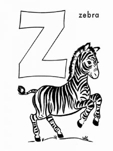 ABC Alphabet coloring page 52 - Free printable