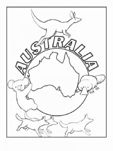 Australia coloring page 4 - Free printable