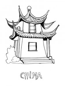 China coloring page 4 - Free printable