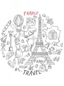 France coloring page 7 - Free printable