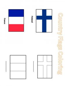 Flags of Countries coloring page 12 - Free printable