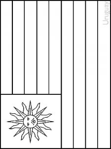 Flags of Countries coloring page 28 - Free printable