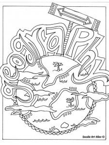 Geography coloring page 3 - Free printable