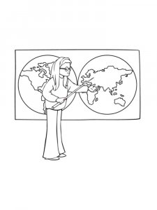 Geography coloring page 9 - Free printable