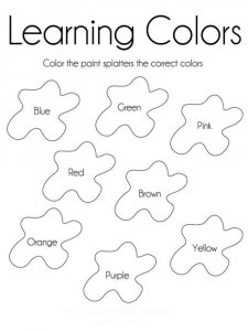 Learning Colors coloring page 15 - Free printable