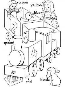Learning Colors coloring page 7 - Free printable