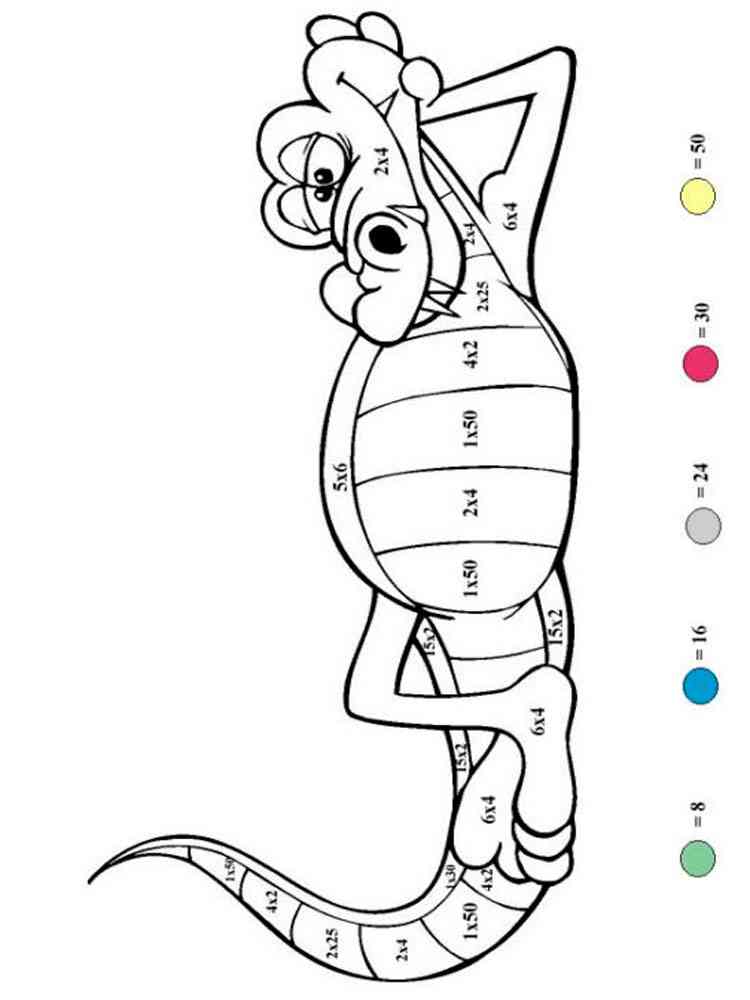 Science Education Math Skateboard Numbers Coloring Pages Printable