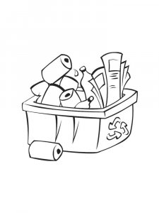 Recycling coloring page 14 - Free printable
