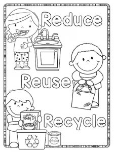 Recycling coloring page 7 - Free printable