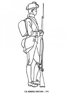 Revolutionary War coloring page 1 - Free printable