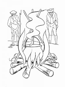 Revolutionary War coloring page 10 - Free printable