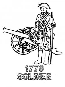Revolutionary War coloring page 16 - Free printable