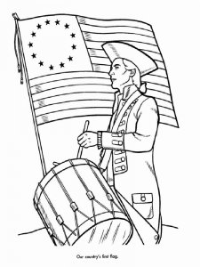 Revolutionary War coloring page 17 - Free printable