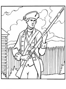 Revolutionary War coloring page 21 - Free printable