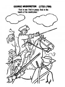 Revolutionary War coloring page 3 - Free printable