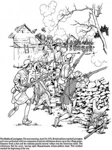 Revolutionary War coloring page 5 - Free printable