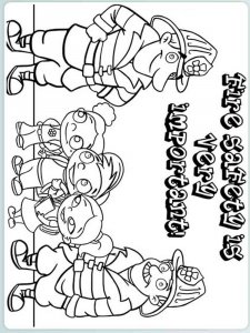Safety coloring page 17 - Free printable