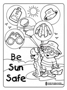 Safety coloring page 19 - Free printable