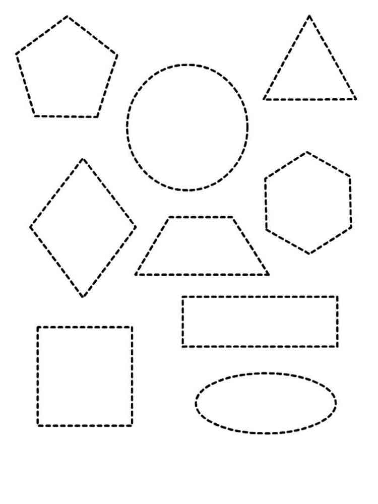 Shapes coloring pages. Download and print Shapes coloring pages.