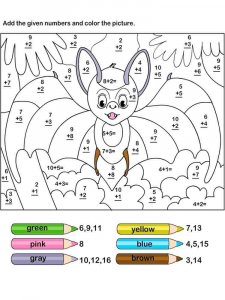 Addition coloring page 11 - Free printable