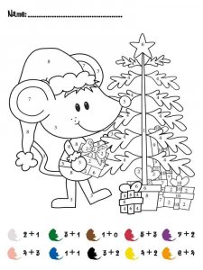 Addition coloring page 13 - Free printable