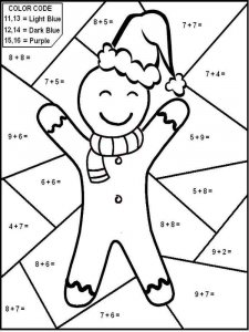 Addition coloring page 15 - Free printable