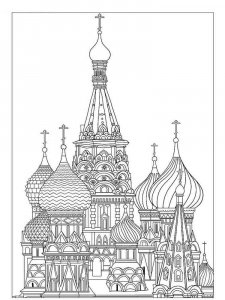 Moscow coloring page 1 - Free printable