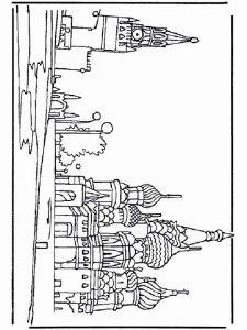 Moscow coloring page 10 - Free printable
