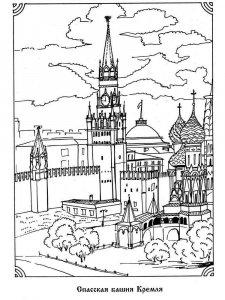 Moscow coloring page 3 - Free printable