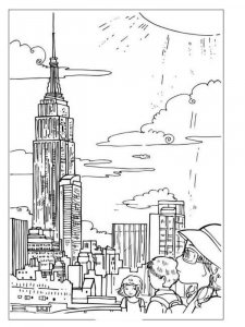 New York coloring page 2 - Free printable