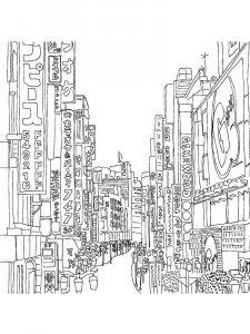 Tokyo coloring page 4 - Free printable