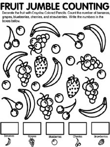 Counting coloring page 1 - Free printable