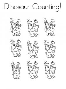Counting coloring page 12 - Free printable