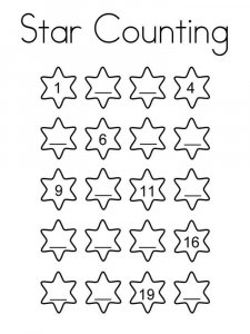 Counting coloring page 16 - Free printable
