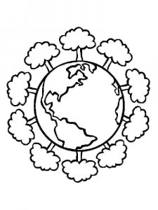 Earth coloring page 12 - Free printable