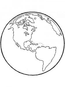 Earth coloring page 15 - Free printable