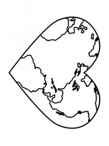 Earth coloring page 2 - Free printable