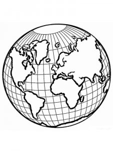 Earth coloring page 4 - Free printable